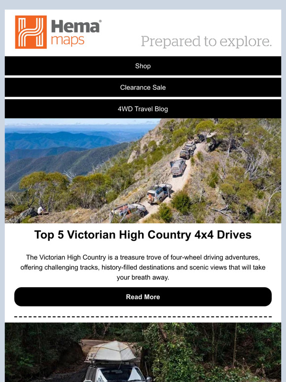 Hema Maps Best 4WD tracks in Victorian High Country Milled