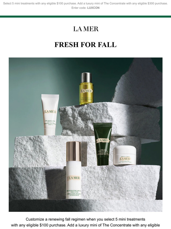 Don’t miss this chance to select 5 mini treatments