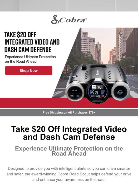Take $20 Off Integrated Video and Dash Cam Defense