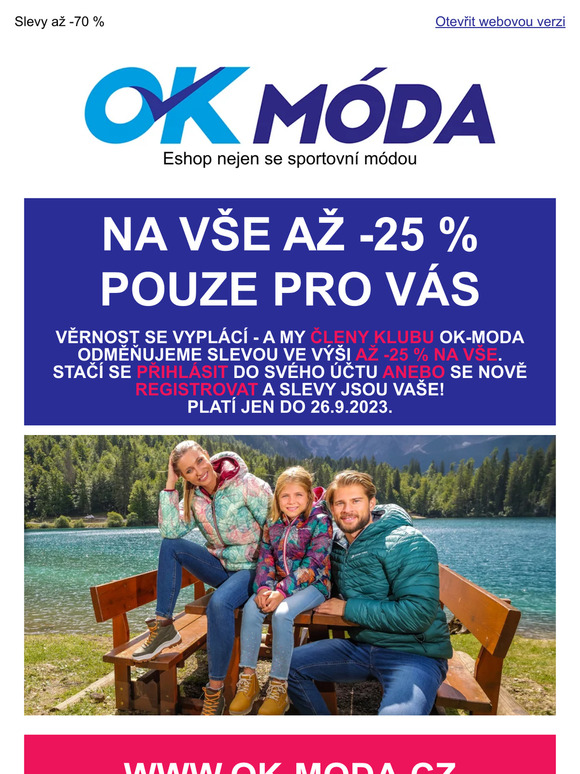 SLEVY ZA VĚRNOST ❤️ Až -25 % NA VŠE jen pro VÁS