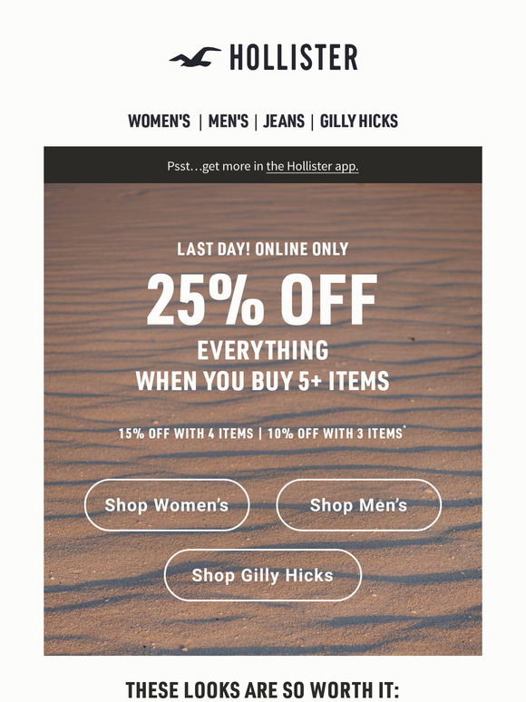 Hollister 10 shop off code