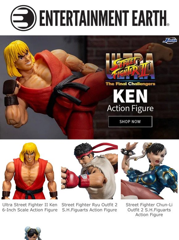 New Street Fighter II Ken Figure - Press Start Now