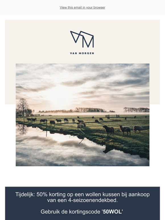 Tijdelijk 50% korting op een wollen kussen...