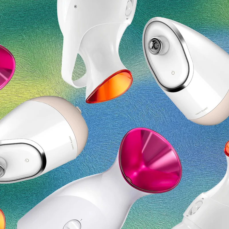 best facial steamers _ collage of steamers 