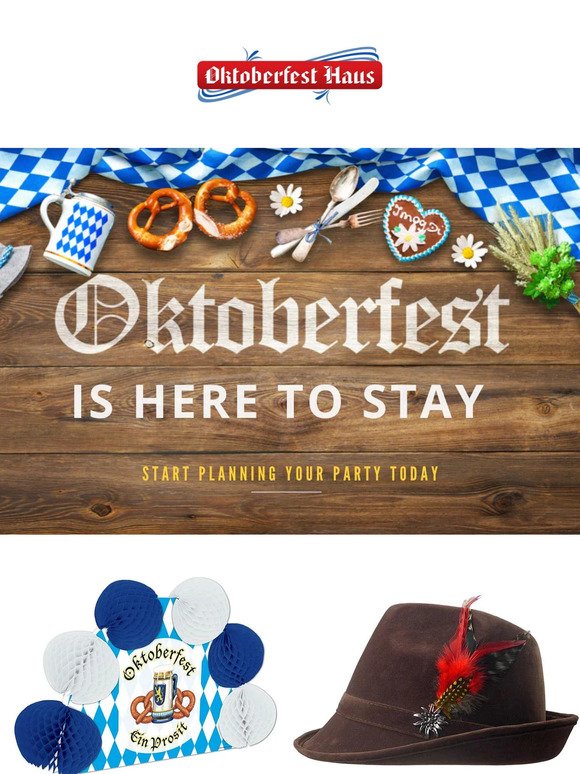 Unable to Attend Oktoberfest in München? We'll Bring Deutschland to You. Throw Your Own Oktoberfest Party!