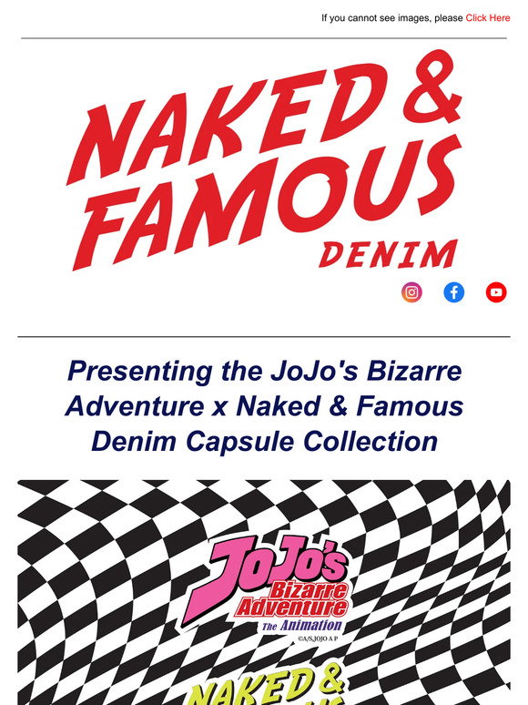 Introducing JoJo's Bizarre Adventure x Naked & Famous Denim Capsule  Collection
