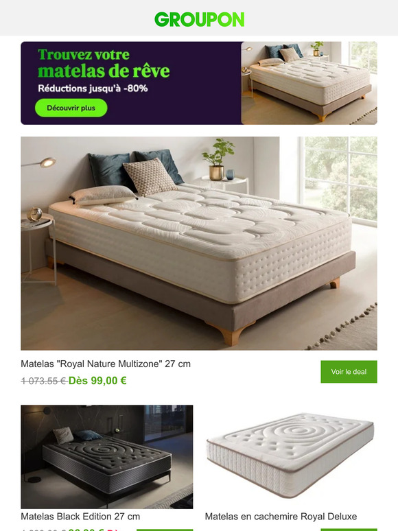 Moins de €99 pour un lit nouveau? Oui s'il vous plaît!
