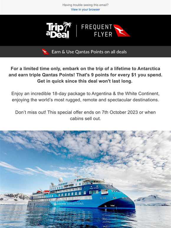 trip a deal qantas points