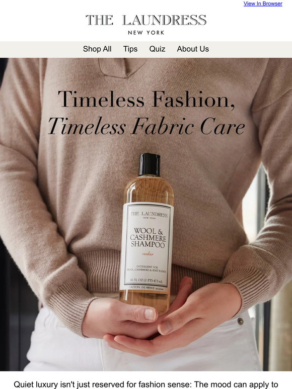Quiet Luxury Fabric Care