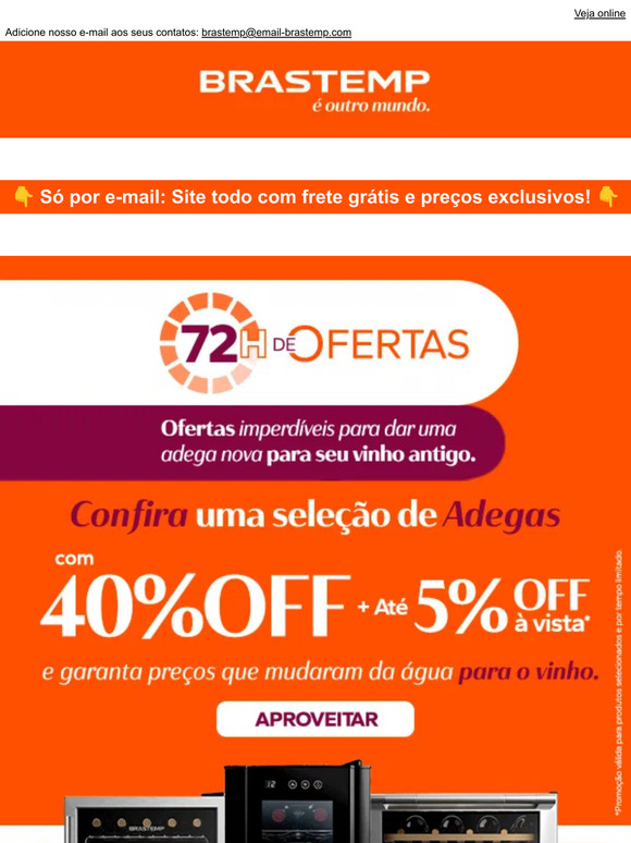 Até 40% OFF + Frete Grátis! 🍷