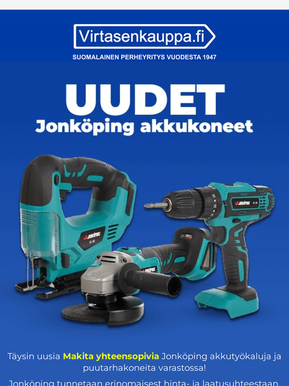 UUDET Jonköping akkukoneet 🤩