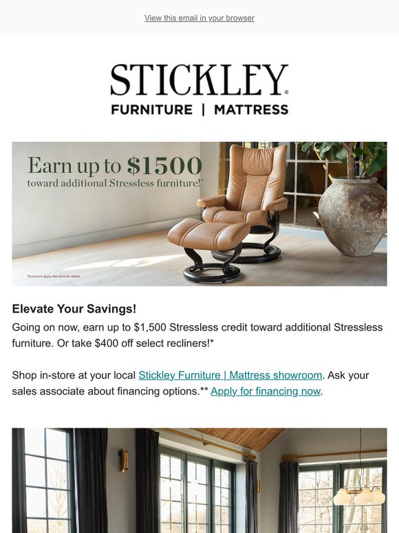 The Stressless Home Seating event continues!