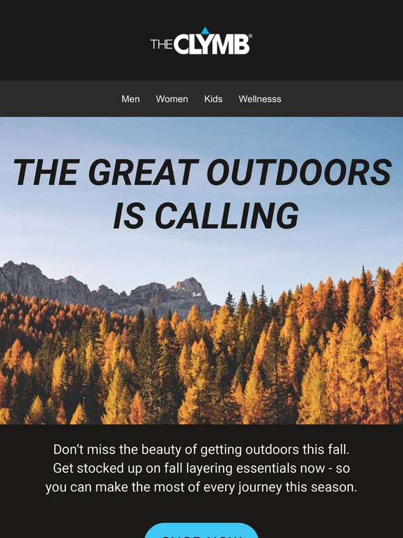 The Great Outdoors Is Calling