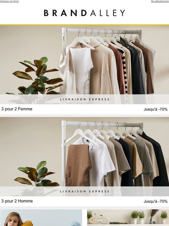 Prolongation des 3 pour 2 !! | Wrangler, Urban Kids, Lee, Linge de lit...
