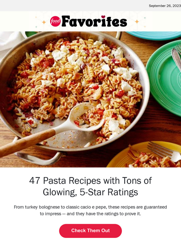 47 Pasta Recipes with Tons of Glowing, 5-Star Ratings