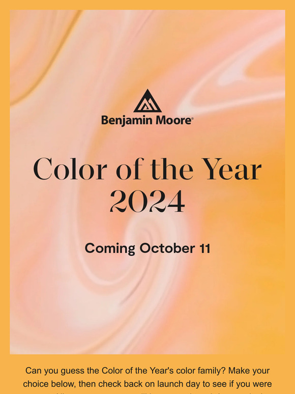 Benjamin Moore Paints Are You Ready for Color of the Year 2024? Milled