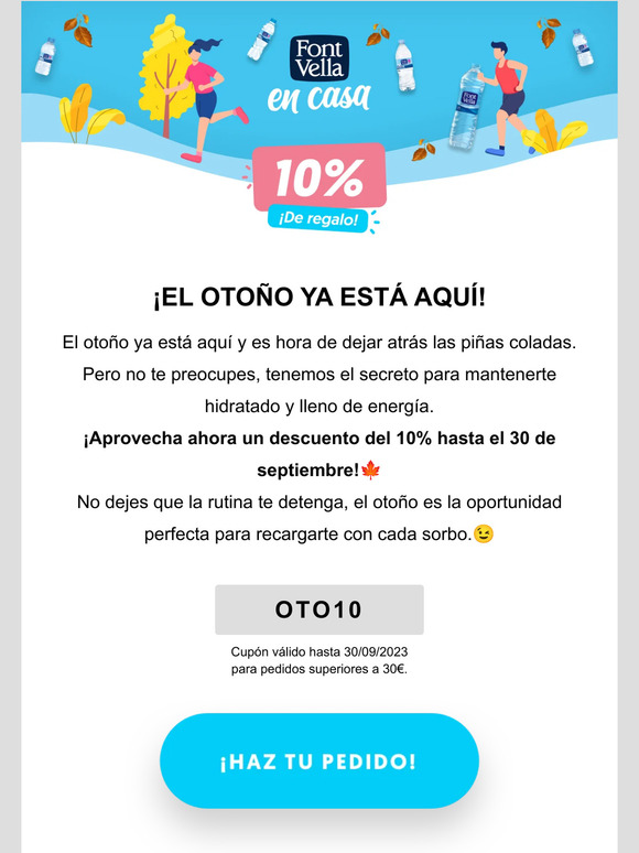 Este otoño se merece un extra de hidratación... ¡y un DESCUENTO! 😎🍁