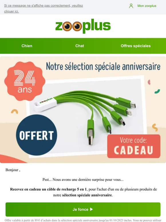 💚 Recevez vite votre cadeau