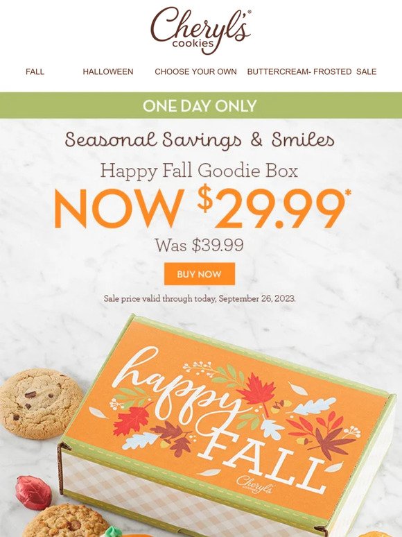 Happy Fall Goodie Box - now just $29.99.