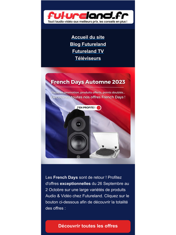 —, ne manquez pas les offres French Days !