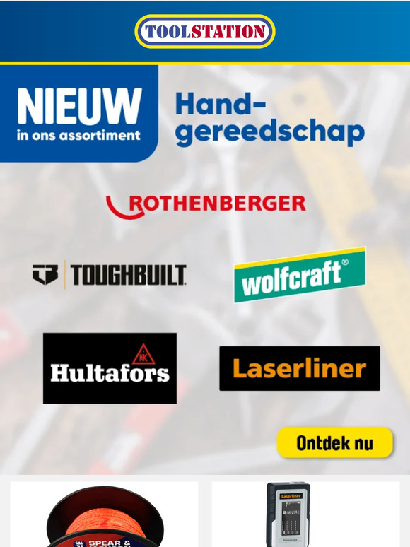Toolstation.nl Net binnen nieuw Handgereedschap Milled