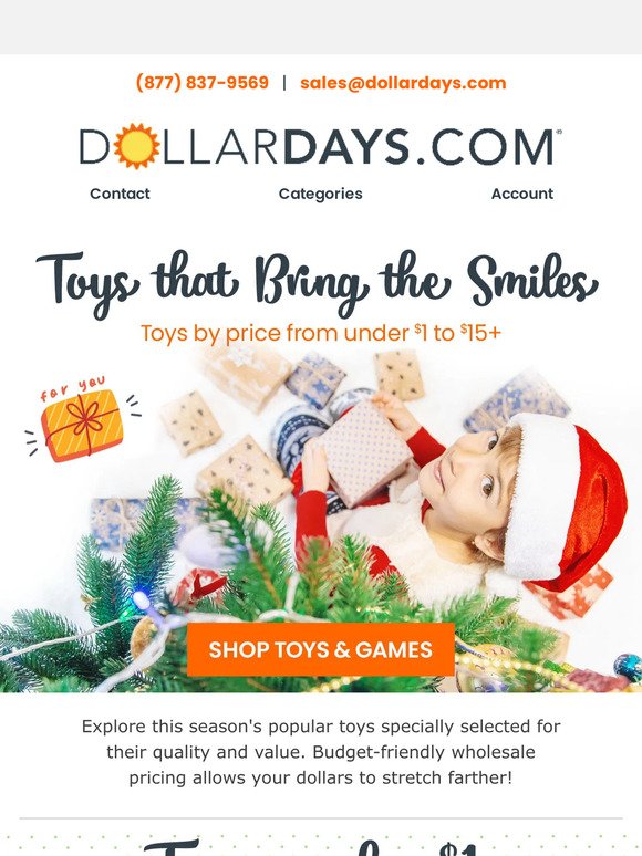 🎁🎄😄 Shop Toys by Price to Fit Your Budget