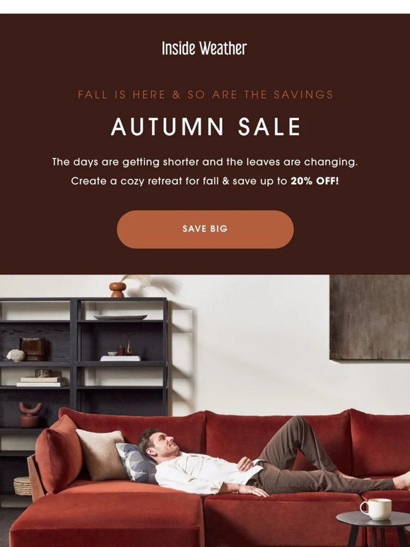 Fall into these savings 🍁