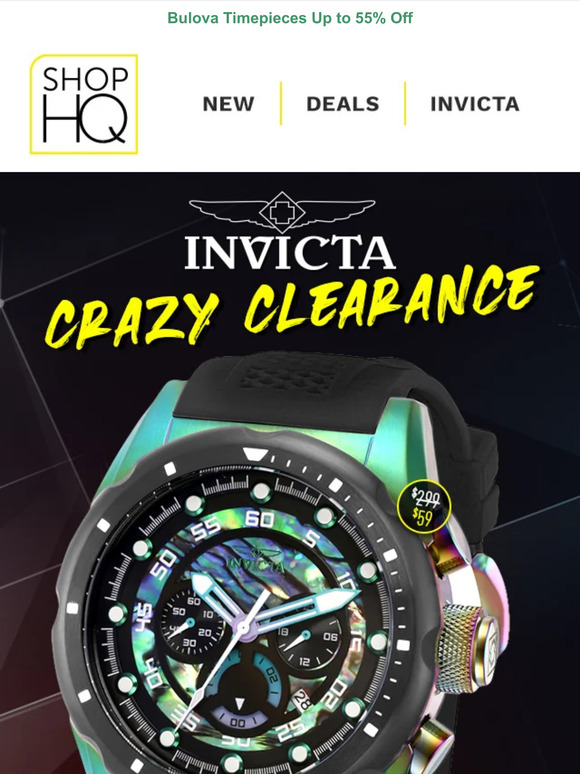 Evine Crazy Clearance Over 50 Off Invicta Milled