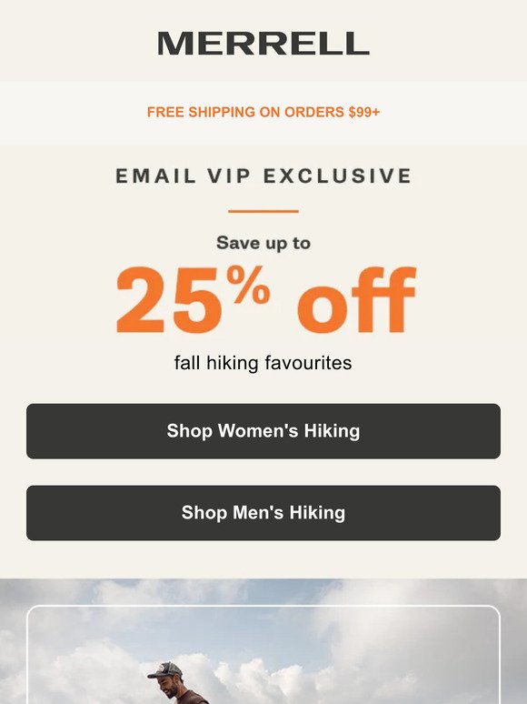 Exclusive Sale: Up to 25% off fall hiking favourites