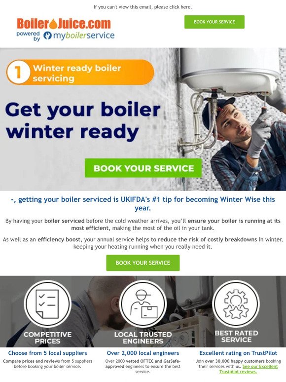 🛠️ Time to get your boiler serviced in SW1A?