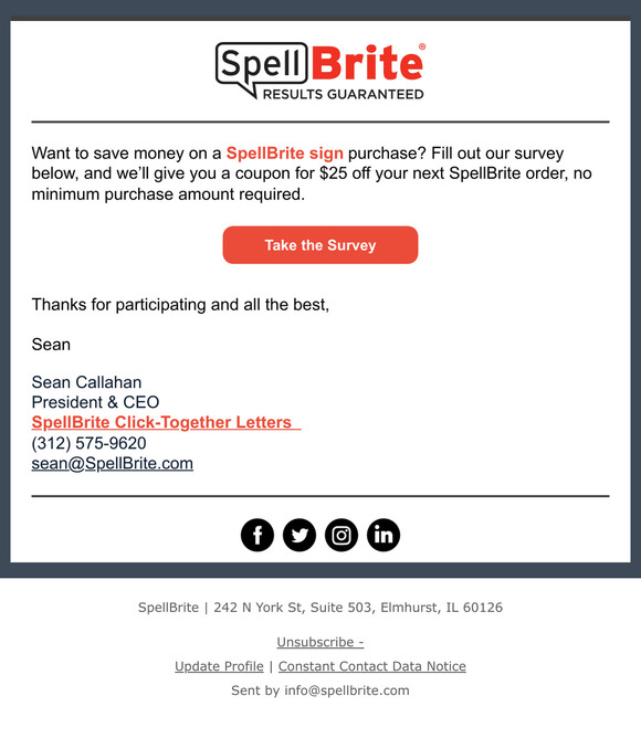 Want $25 off a SpellBrite purchase? Here’s how!