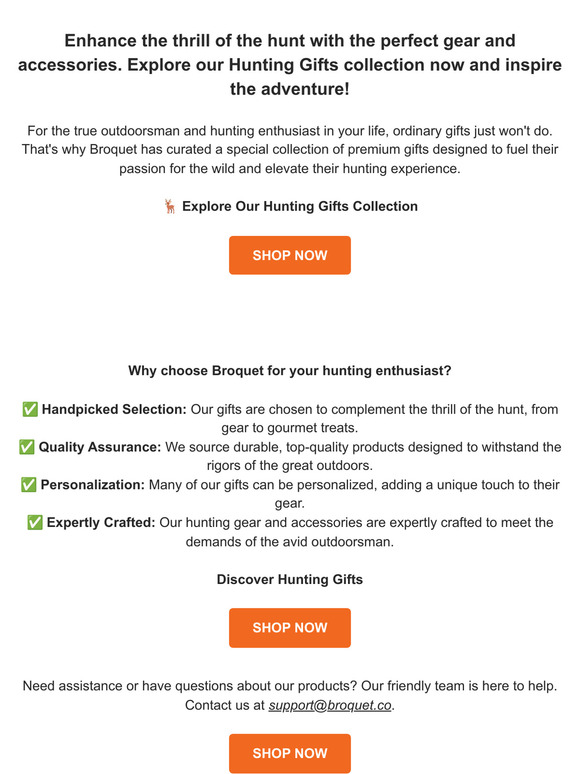 Unleash His Inner Hunter with Broquet - Premium Gifts for the Avid Outdoorsman!