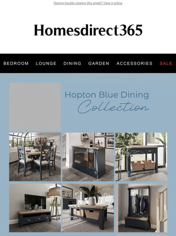 🍹 COLLECTION FOCUS... HOPTON BLUE DINING 🪑
