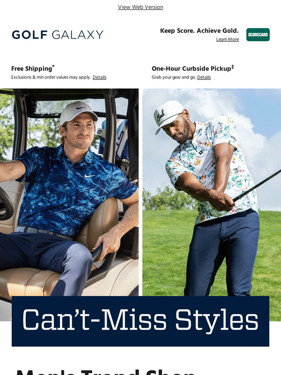 Tee off with men's fall trend favorites🏌️‍♂️