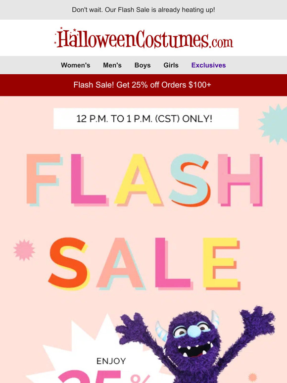 ⚡⚡ Get 25% off during our Flash Sale!
