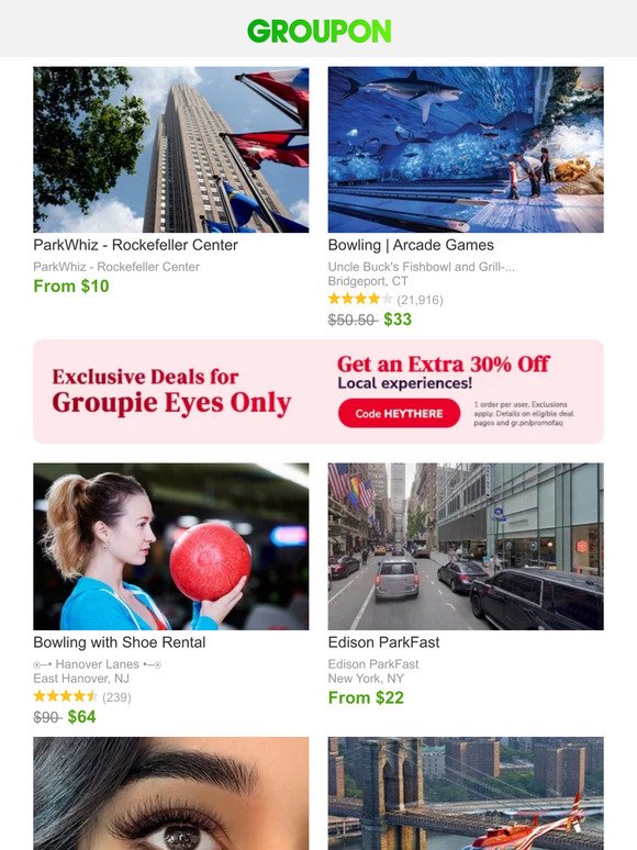 ✉️ From Groupon! Since you're a valued subscriber, enjoy: Handpicked Deals!