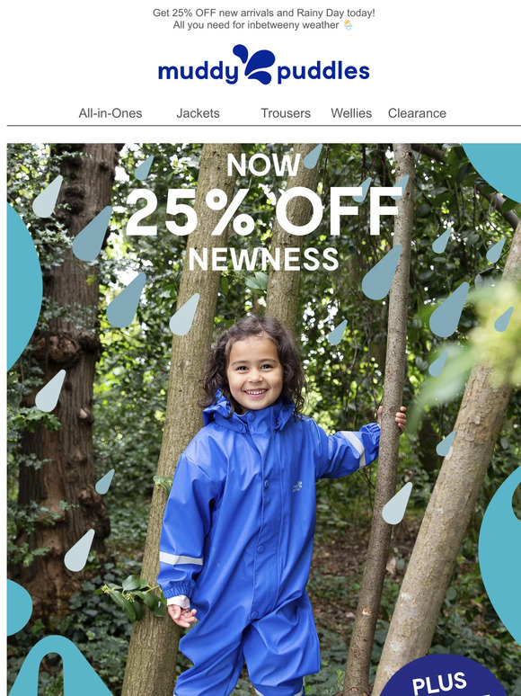 25% OFF robust rainwear that works ☔  Limited time only!