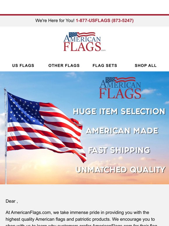 Why we're the best choice for flags!