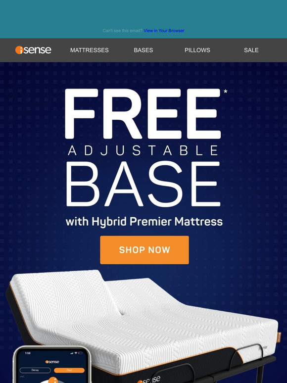 iSense Sleep: 💸Free Adjustable Base? Yes please!