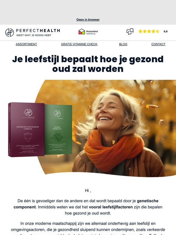 Perfecthealth Nl Je Leefstijl Bepaalt Hoe Je Gezond Oud Zal Worden ⏰