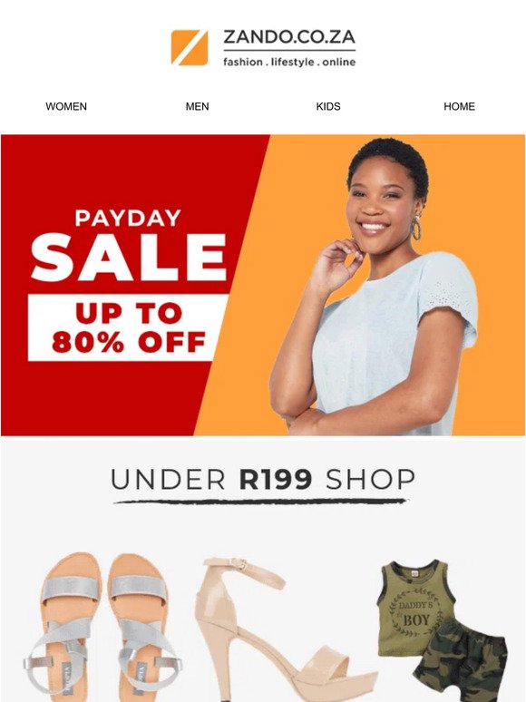 Payday Sale Treat 🤑 Your Under R199 Selection