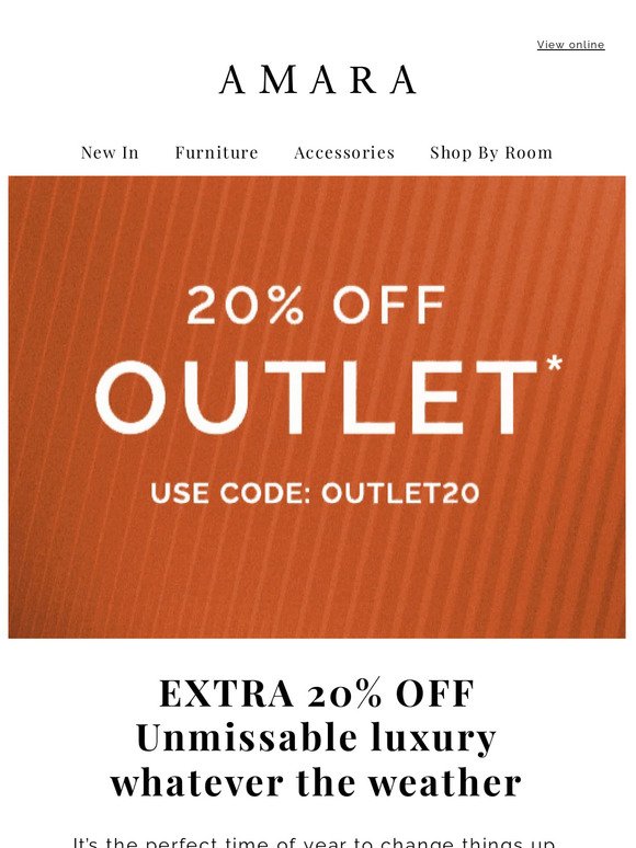Surprise: 20% off Outlet
