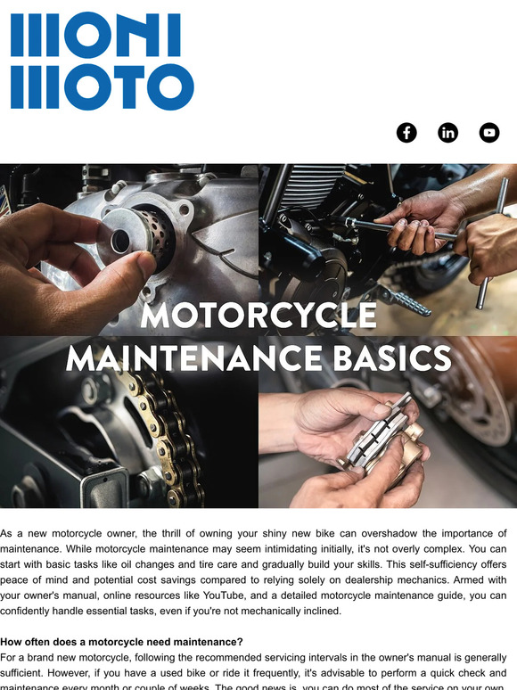 Keeping Your Bike in Top Shape: Motorcycle Maintenance 101  ⚙️