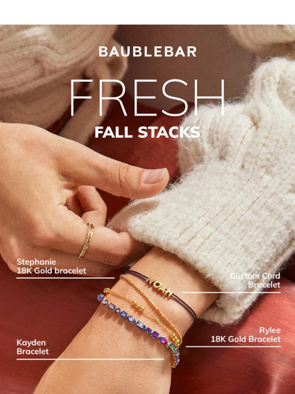 Baublebar Buffalo Bills Stack Bracelet