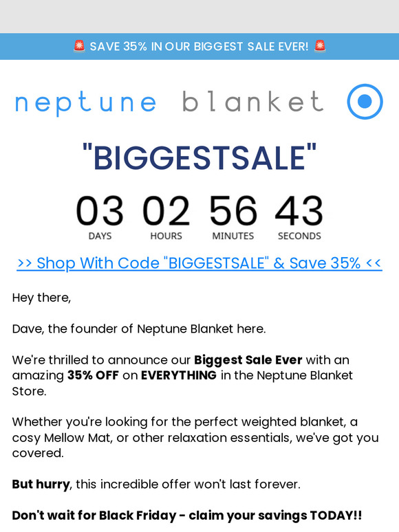 Neptune Blanket Discount Code for Our Biggest Ever Sale Inside! 🥳 Milled