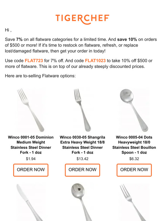 FLATWARE Sale! ⏱️ Limited time >>