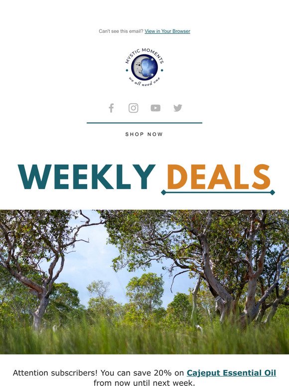 Weekly Deals! 🌿