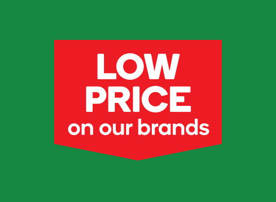 Low Price on our brands
