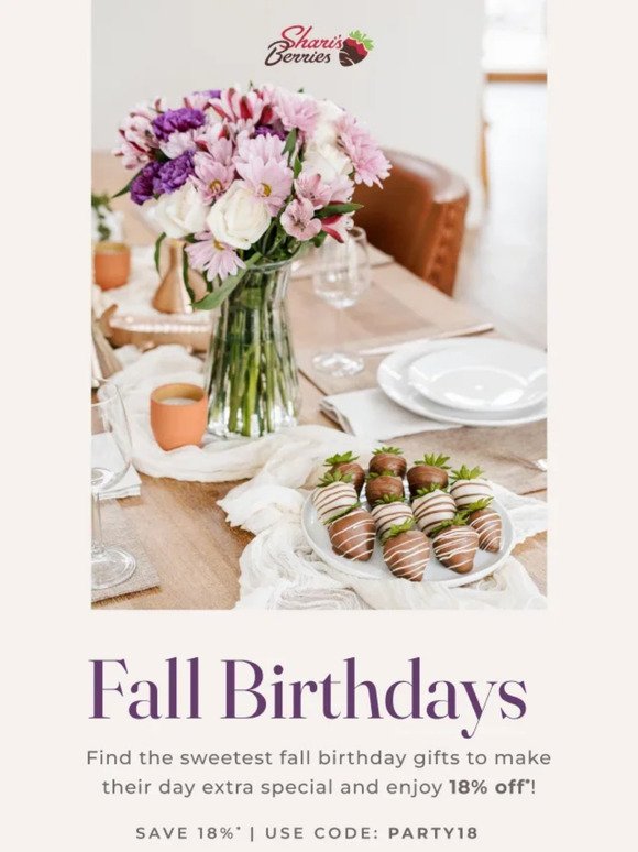 Birthday Celebrations Begin with Fall Sweets!