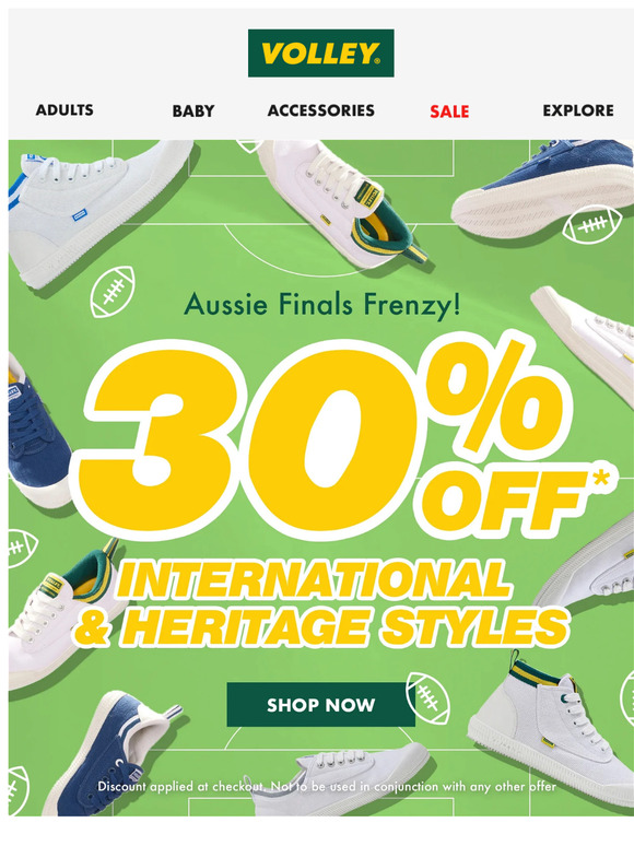 Aussie Finals Frenzy - 30% Off Classics 🏉